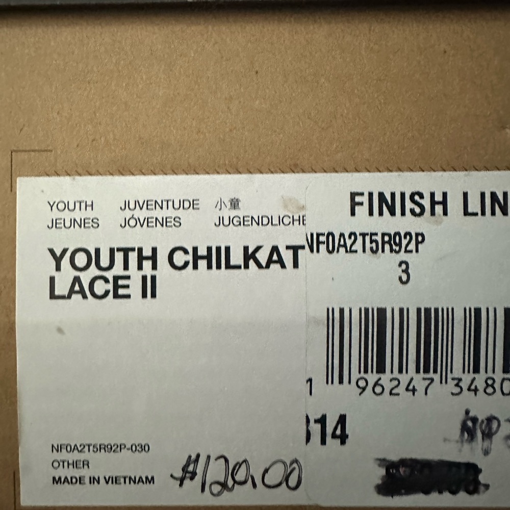 Brand new in box kids north face boots